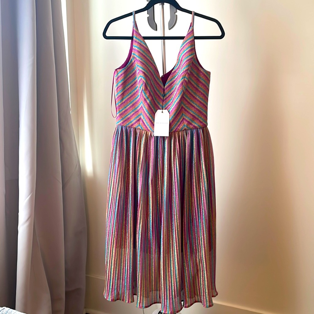 Dress the Population Fit and Flare Dress